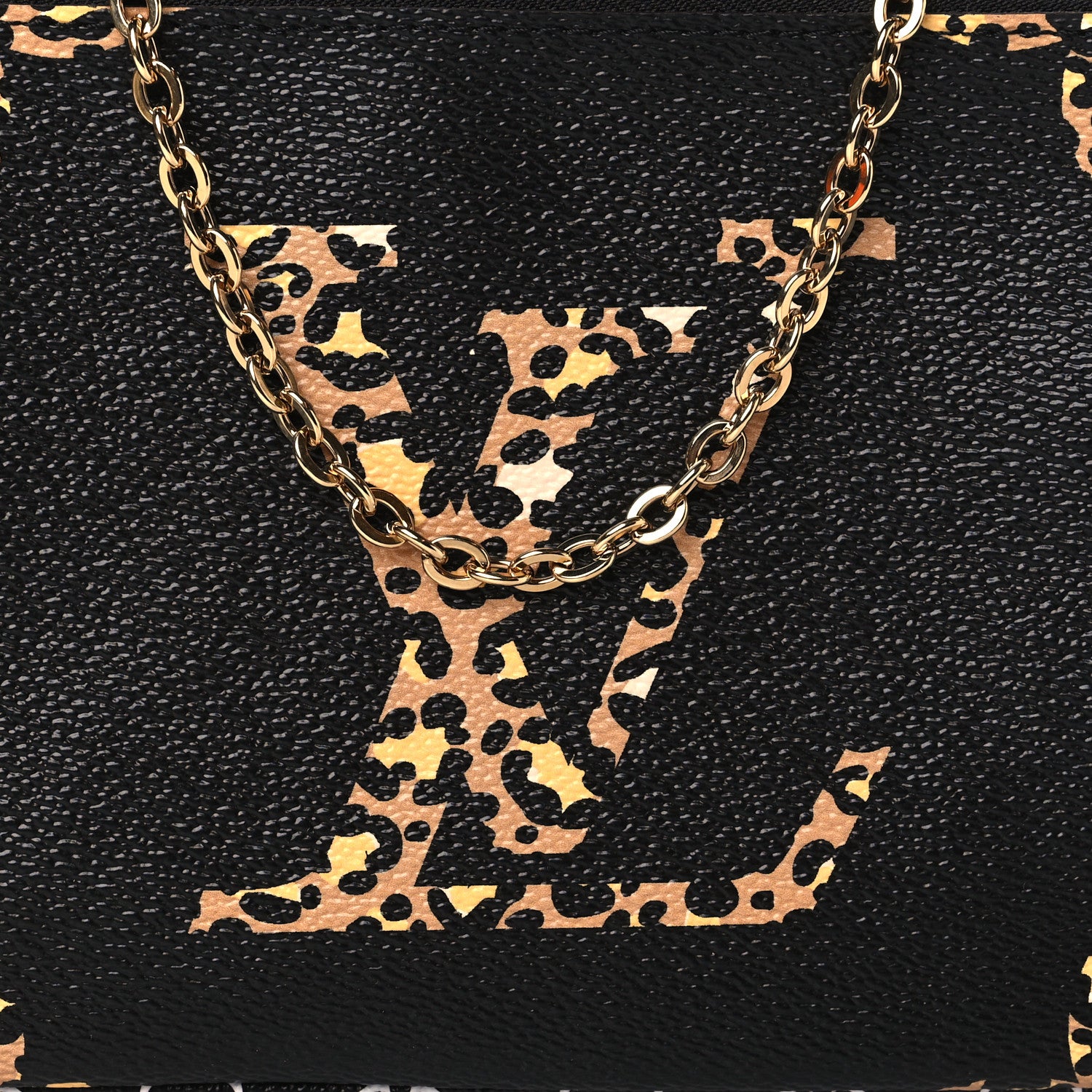 Louis Vuitton Monogram Giant Jungle Pochette Double Zip Black 8 of 11