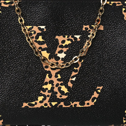 Louis Vuitton Monogram Giant Jungle Pochette Double Zip Black 8 of 11