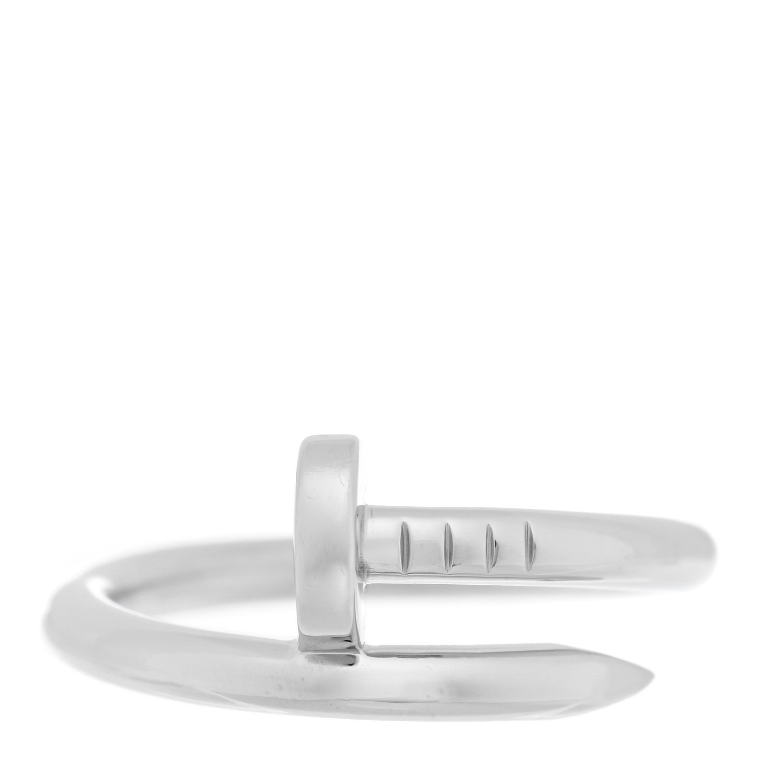 Cartier 18K White Gold Juste Un Clou Ring 60 9 1 of 5
