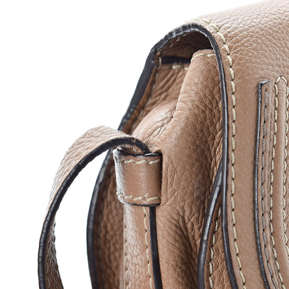 Chloe Calfskin Mini Marcie Round Crossbody Bag Nut 14 of 15