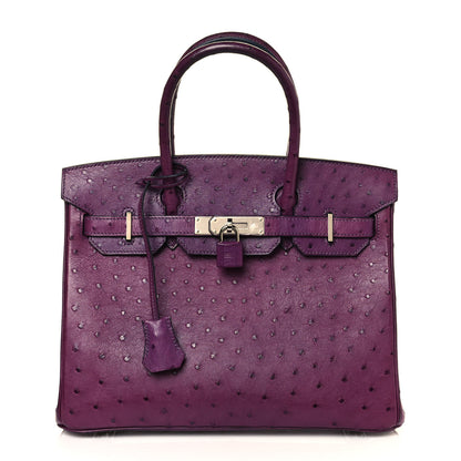 Hermes Ostrich Birkin 30 Violine 1 of 31