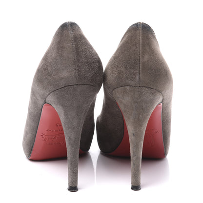 Christian Louboutin Suede Declic 120 Pumps 36 Elephant 7 of 10