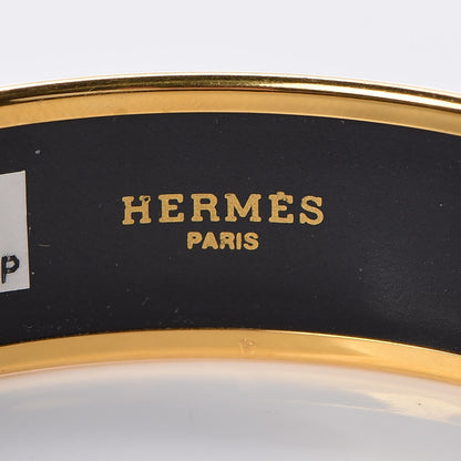 Hermes Enamel Printed Wide Tohu Bohu Bracelet 65 4 of 5