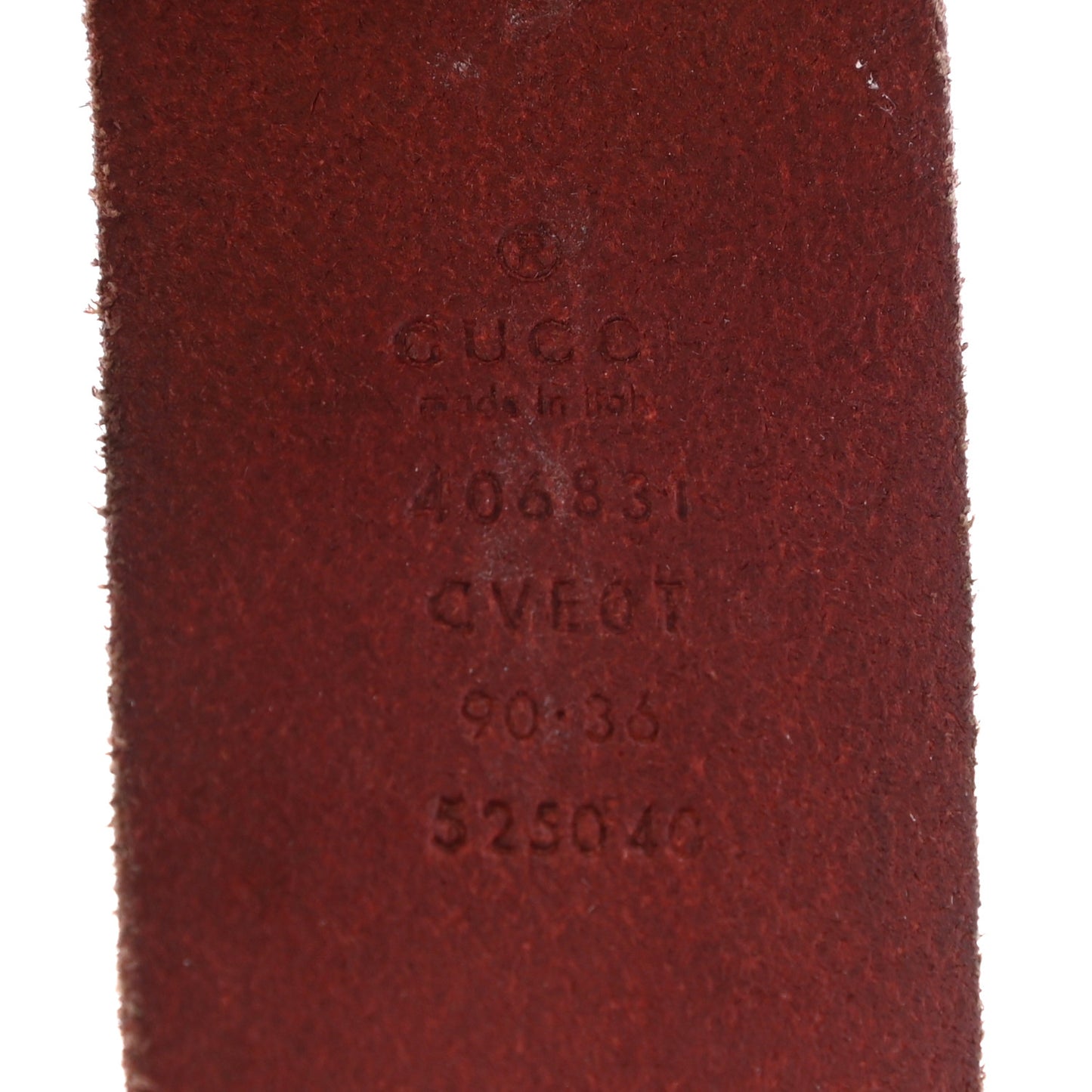 Faded Calfskin Double G 40mm Belt 90 36 Red