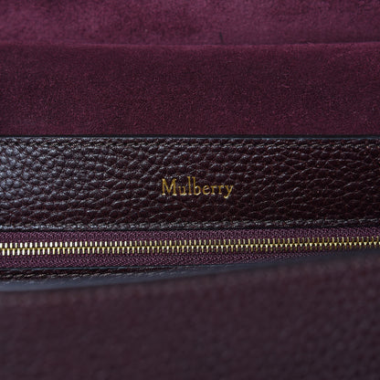Mulberry Natural Grain Leather Amberley Satchel Oxblood 6 of 10