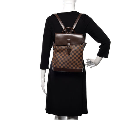 Louis Vuitton Damier Ebene Soho Backpack 2 of 11
