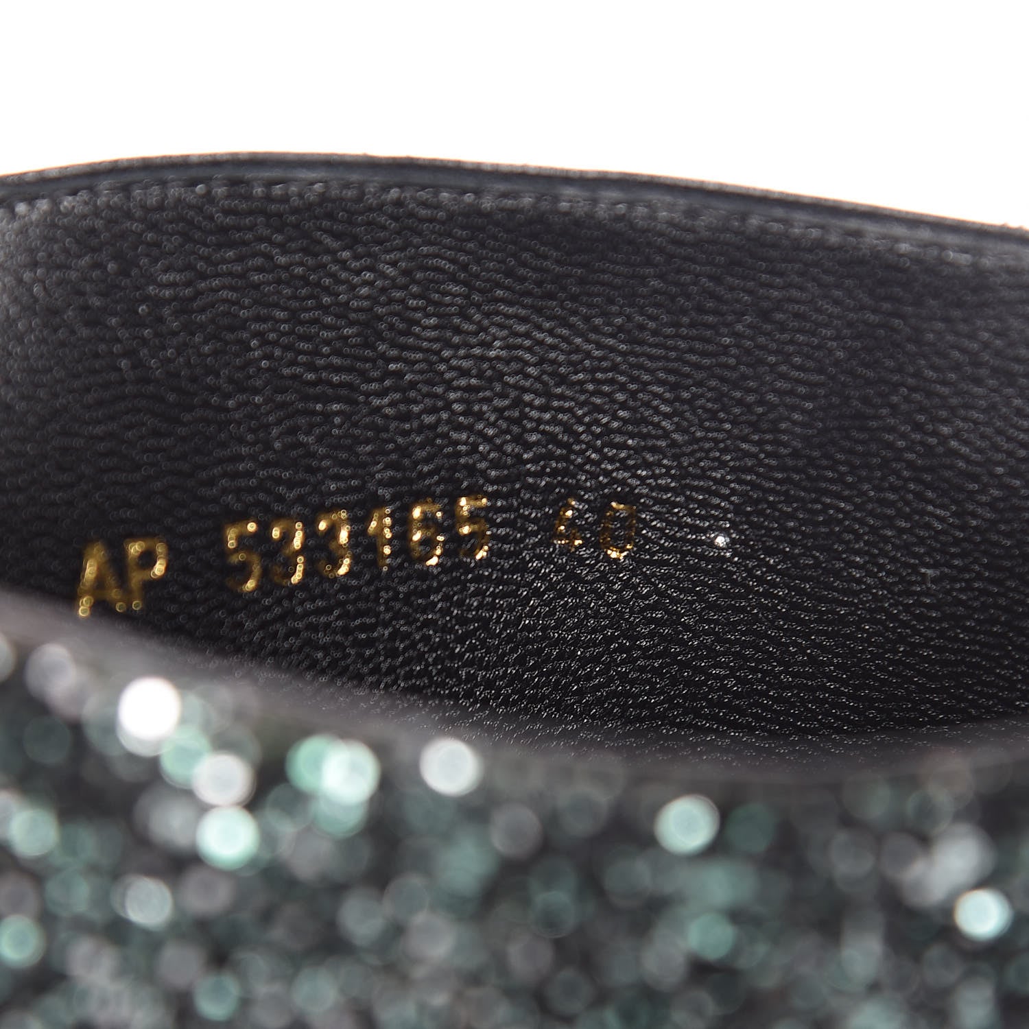 Saint Laurent Glitter Pierre 95 Ankle Boots 40 Green 8 of 8