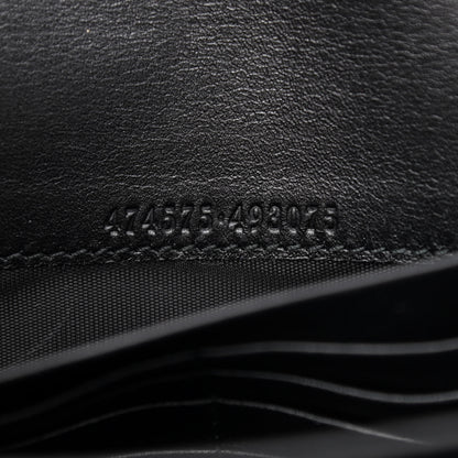 Gucci Calfskin Matelasse GG Marmont Chain Wallet Black 7 of 11