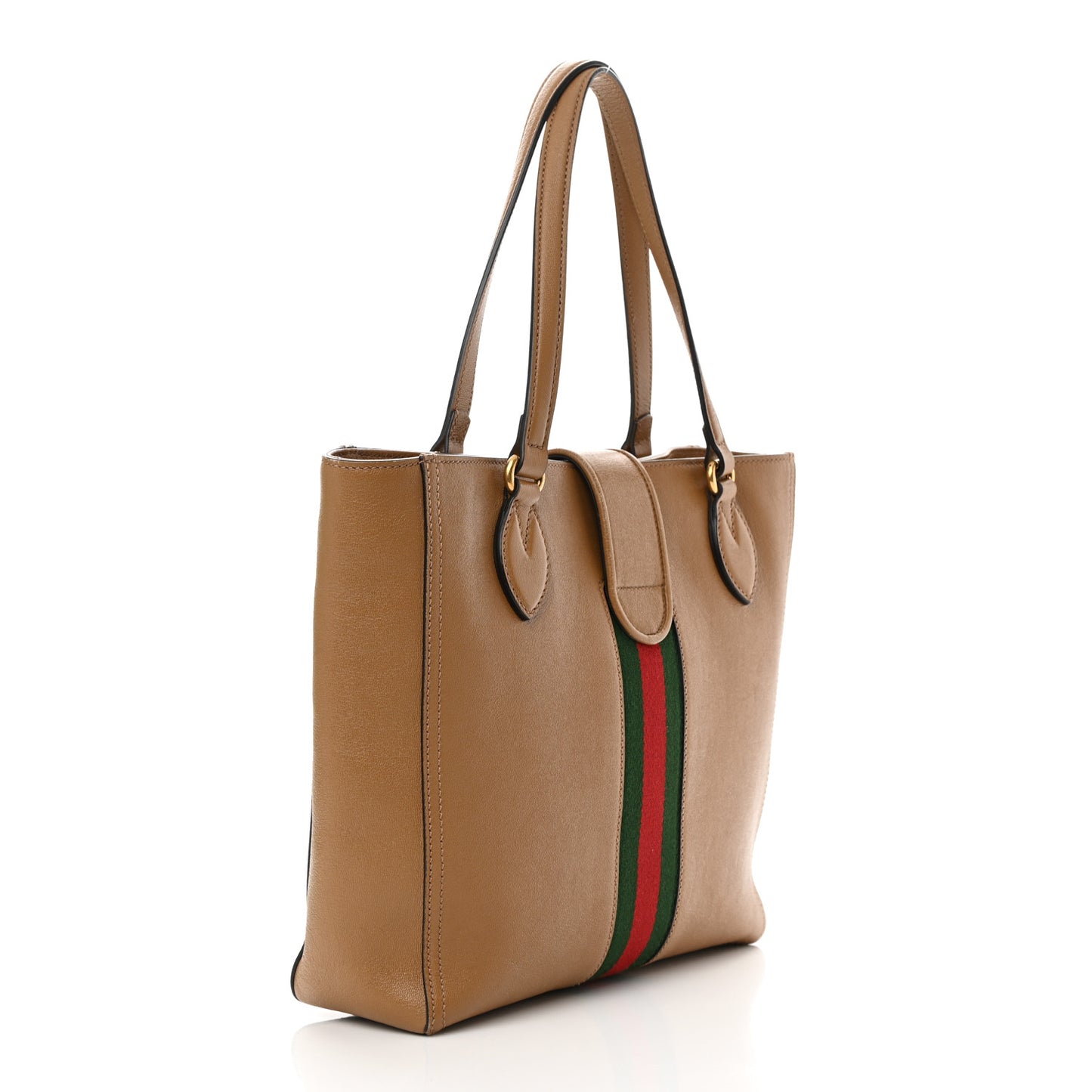 New Sakai Calfskin Lux Web Small Dahlia Tote Quartz Beige