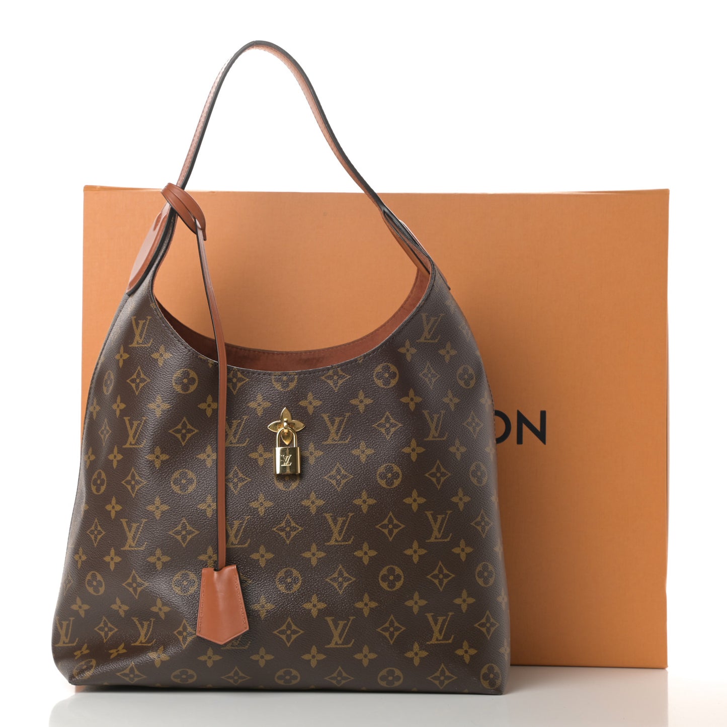 Monogram Flower Hobo Caramel