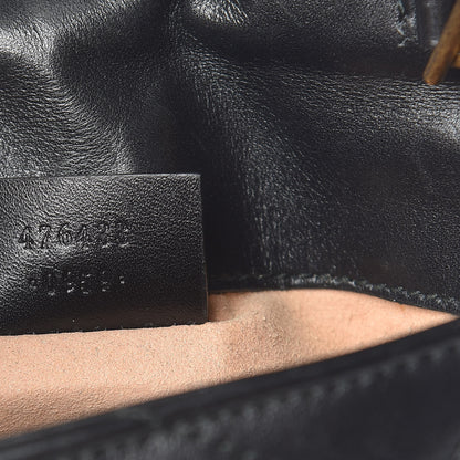 Gucci Calfskin Matelasse Super Mini GG Marmont Shoulder Bag Black 7 of 13