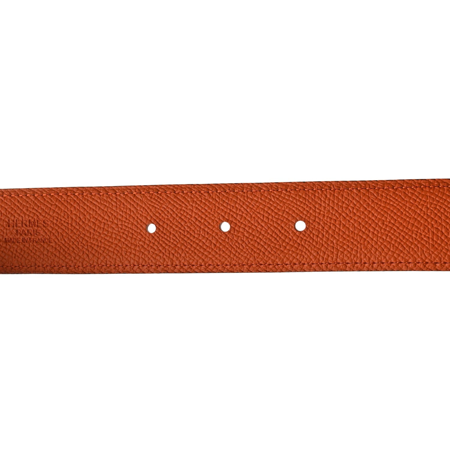 Hermes Swift Epsom 32mm Belt Strap 75 30 Capucine Orange 9 of 9