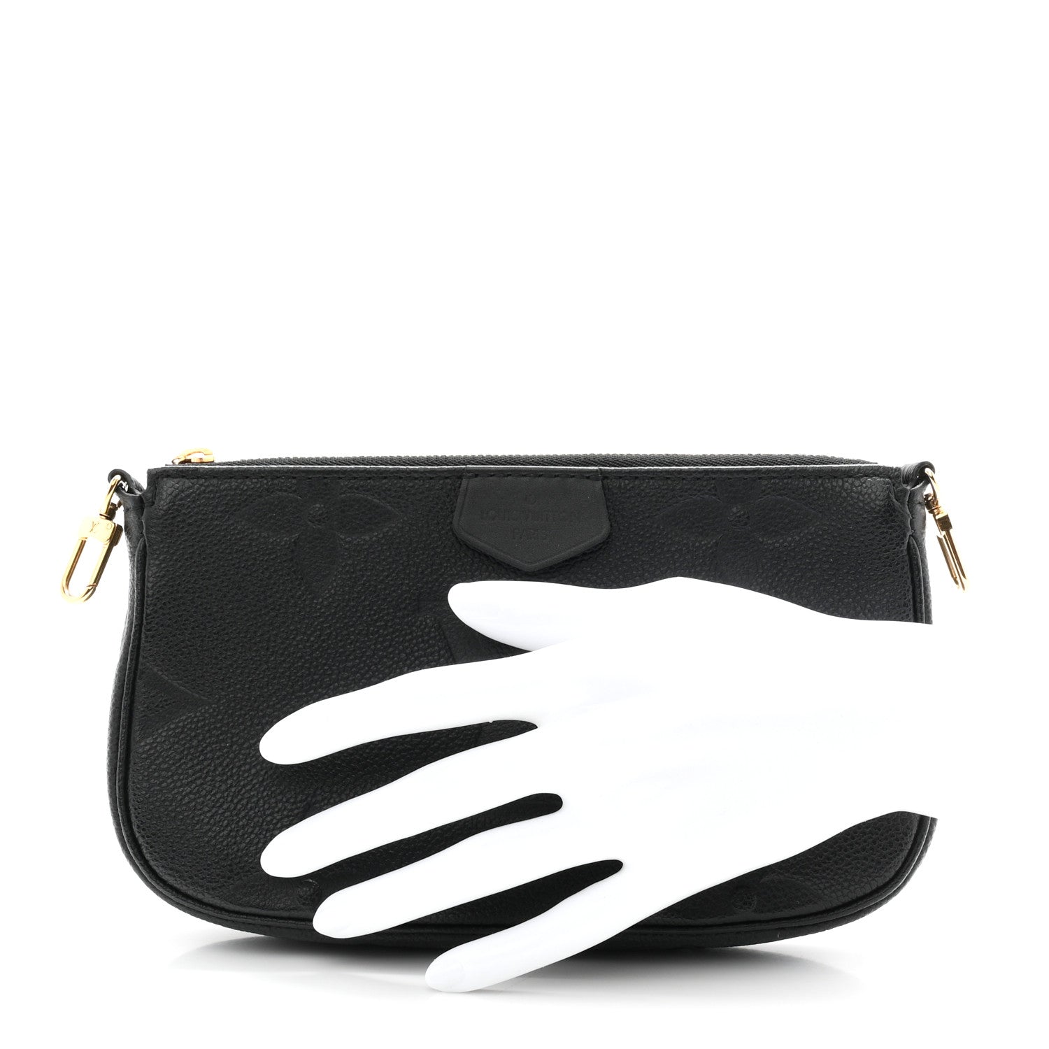 Louis Vuitton Empreinte Monogram Giant Multi Pochette Accessories Small Pochette Black 2 of 6