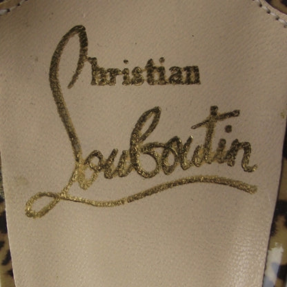 Christian Louboutin Patent Leopard Ernesta 120 Pumps 38.5 6 of 6