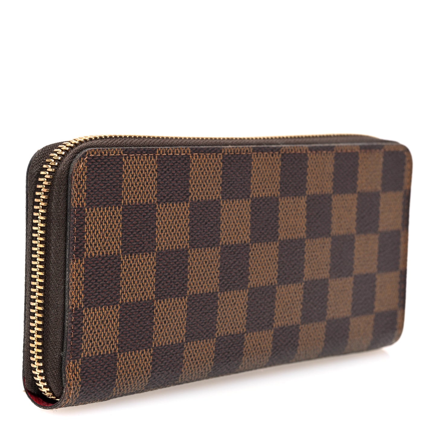 Damier Ebene Clemence Wallet Cherry