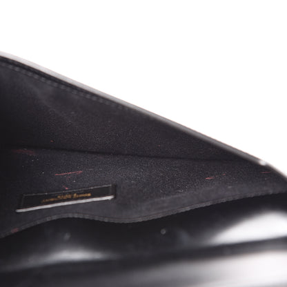 Saint Laurent Smooth Shiny Calfskin Monogram Uptown Pouch Black 7 of 8