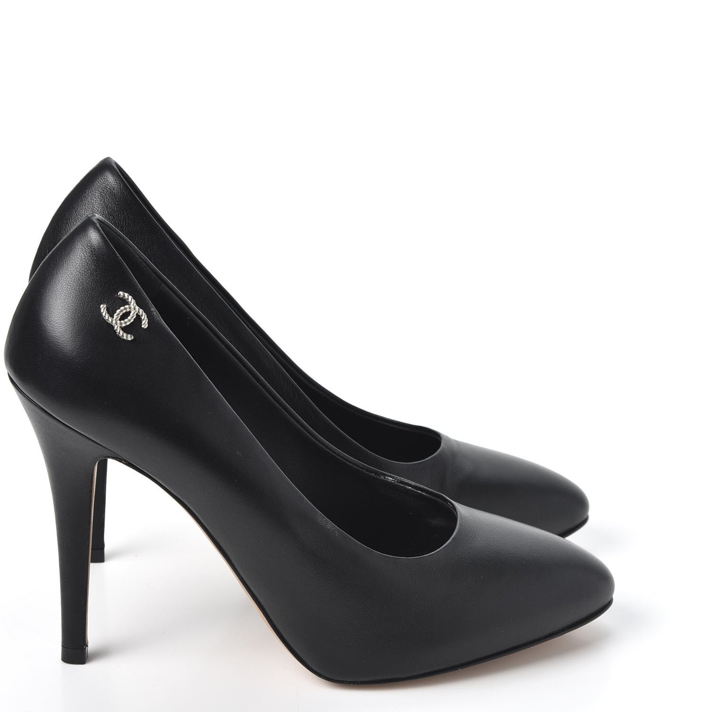 Lambskin CC Pumps 37.5 Black
