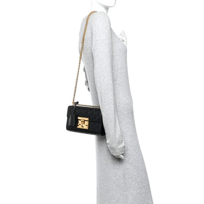 Gucci Guccissima Small Padlock Shoulder Bag Black 2 of 10