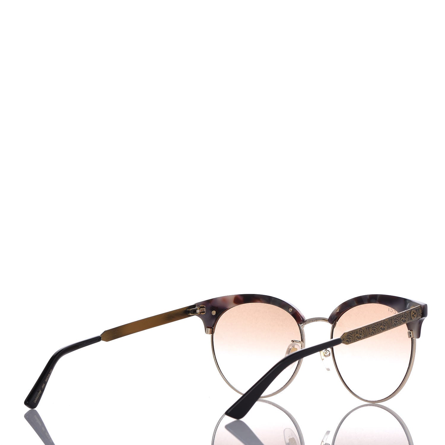 Gucci Metal Tiger GG0222SK Sunglasses Tortoise 4 of 7