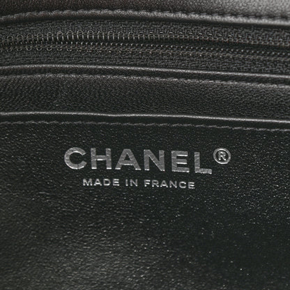 Chanel Wool Tweed Quilted Mini Rectangular Flap Pink Black 5 of 10