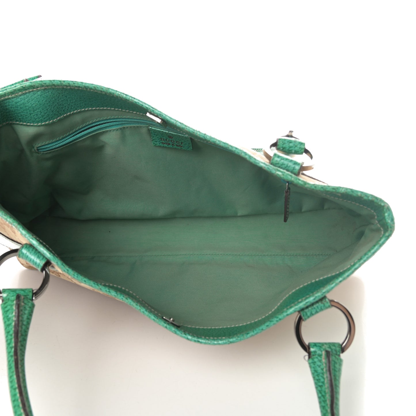Monogram Shoulder Bag Turquoise