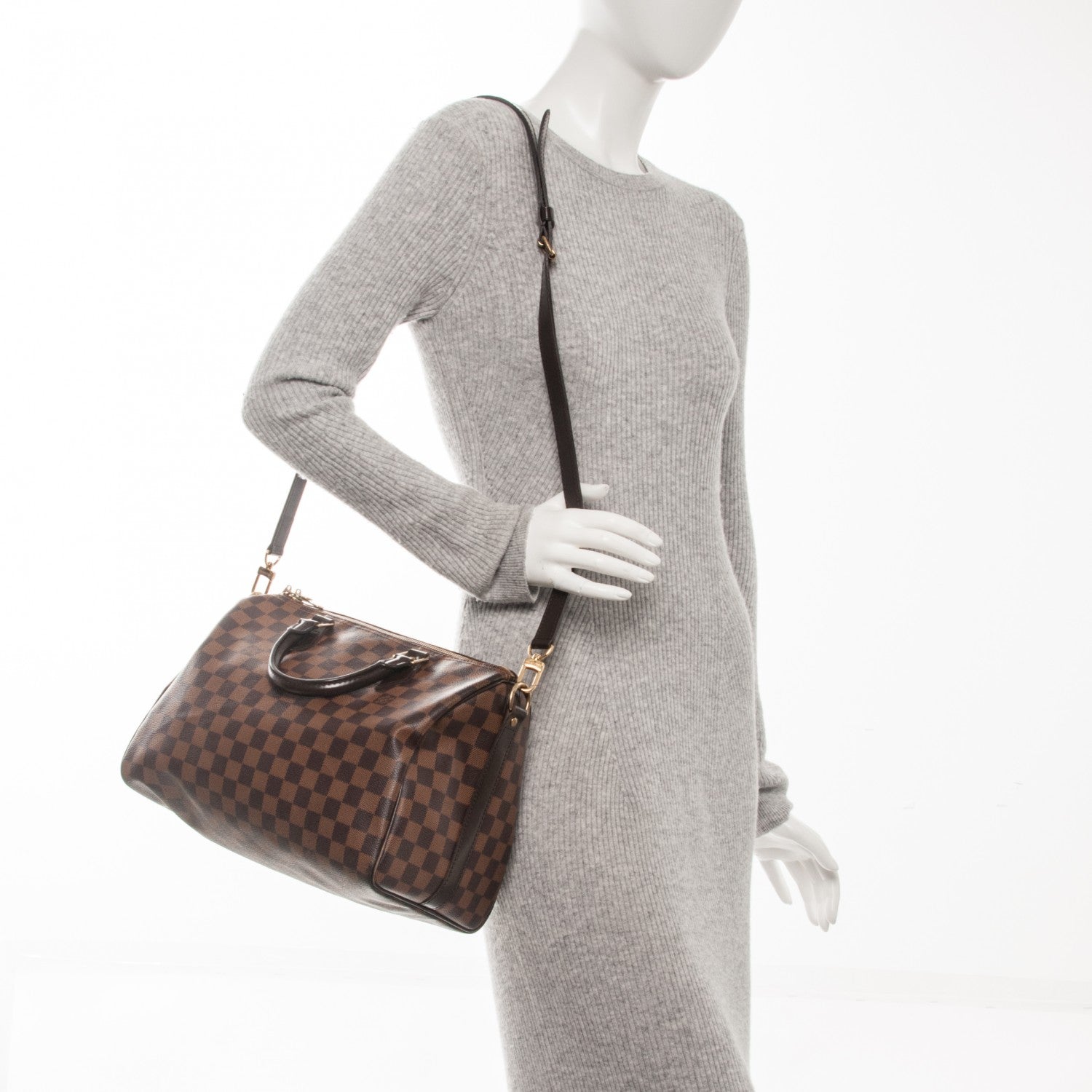 Louis Vuitton Damier Ebene Speedy Bandouliere 30 2 of 8