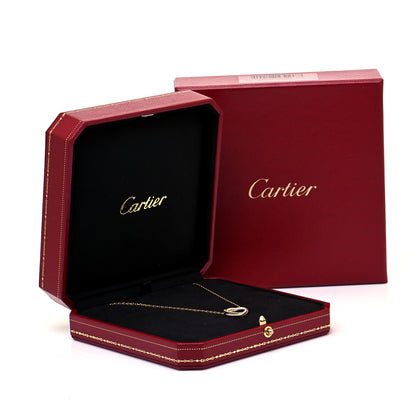 Cartier 18K Pink Yellow White Gold Diamond Trinity Heart Paved Pendant Necklace 8 of 8