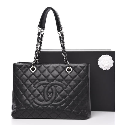 Chanel Caviar Quilted Grand Shopping Tote GST Black 16 of 17
