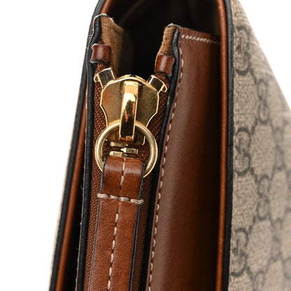 Gucci GG Supreme Monogram Medium Zippered Bucket Tote Beige Tuscany 14 of 15
