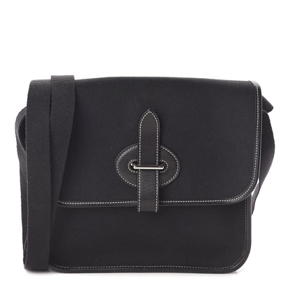 Hermes Toile Officier Mini Buenaventura Messenger Black 1 of 10