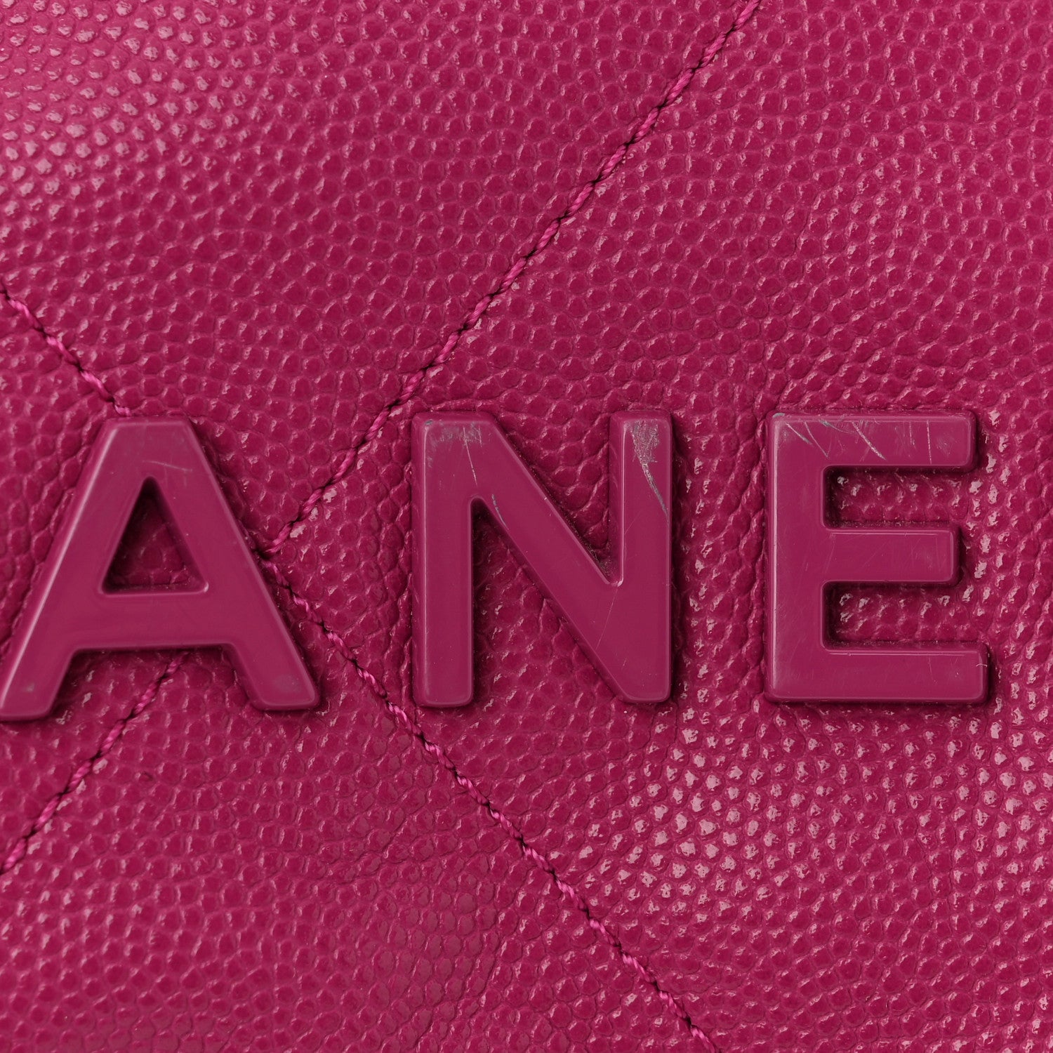 Chanel Shiny Caviar Quilted Monochrome Mini Chanel 22 Fuchsia 11 of 11