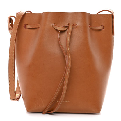 Mansur Gavriel Vegetable Tanned Calfskin Mini Bucket Bag Cammello Rosa 1 of 13