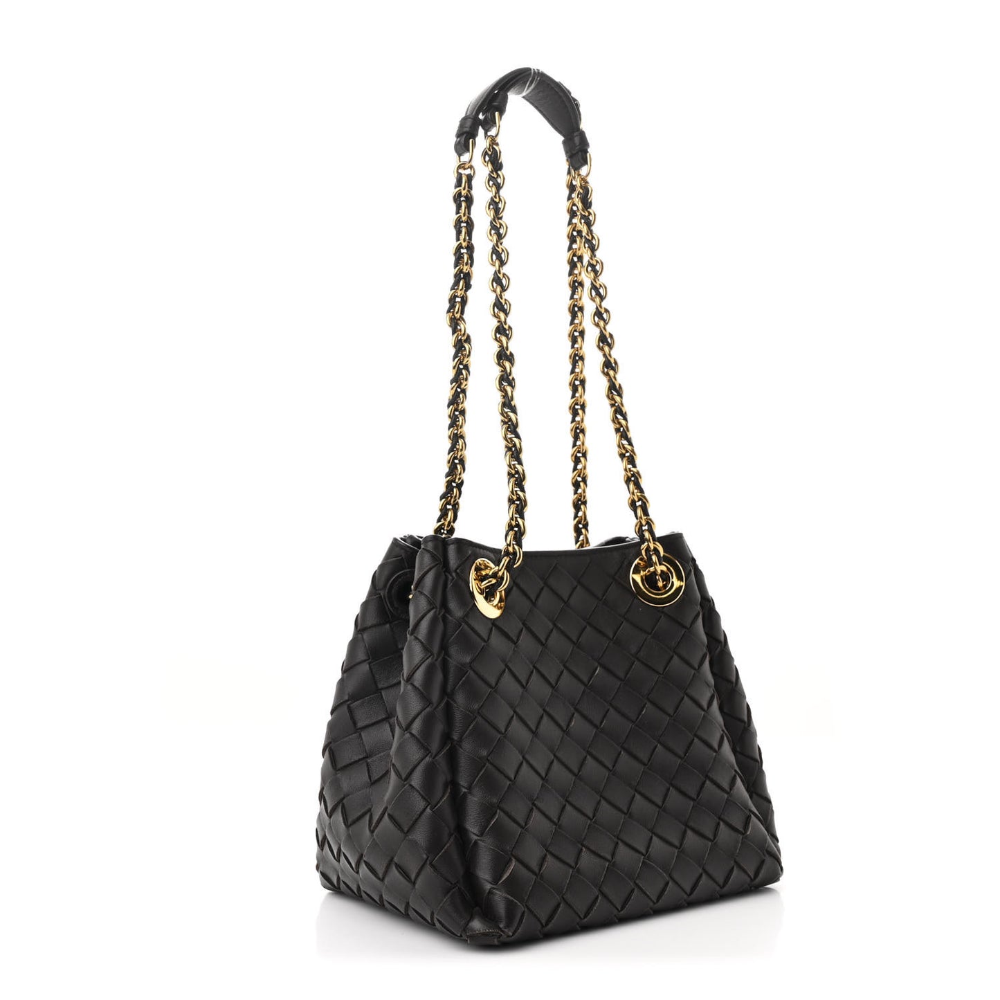 Nappa Intrecciato Small Parachute Chain Shoulder Bag Fondant