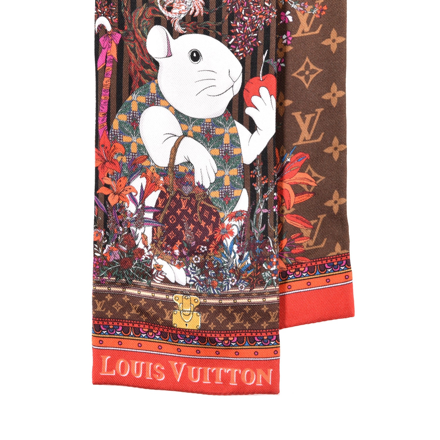 Louis Vuitton Silk Vuittonite Bandeau Ebene 2 of 3
