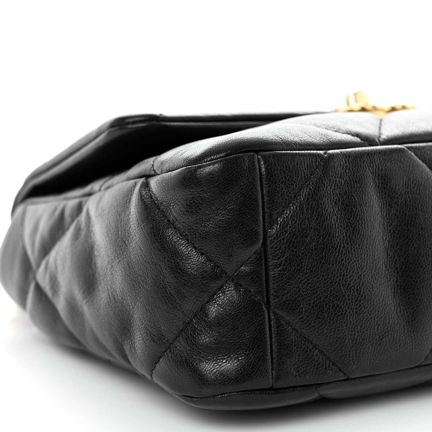 Chanel Goatskin Quilted Medium Chanel 19 Flap Black 9 of 12