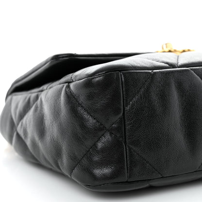 Chanel Goatskin Quilted Medium Chanel 19 Flap Black 9 of 12