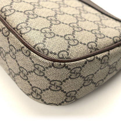 Gucci GG Supreme Monogram Textured Dollar Calfskin Small Ophidia Hobo Beige Ebony New Acero 11 of 11
