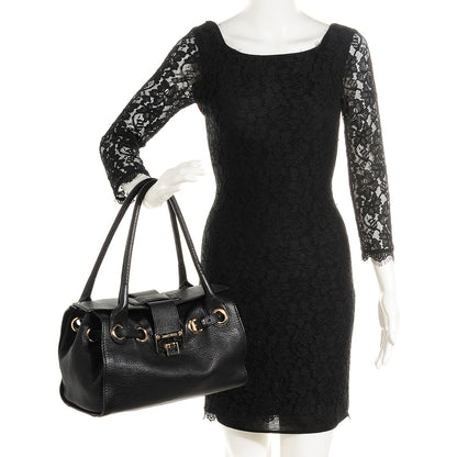 Jimmy Choo Grainy Calf Ross Satchel Black 2 of 6