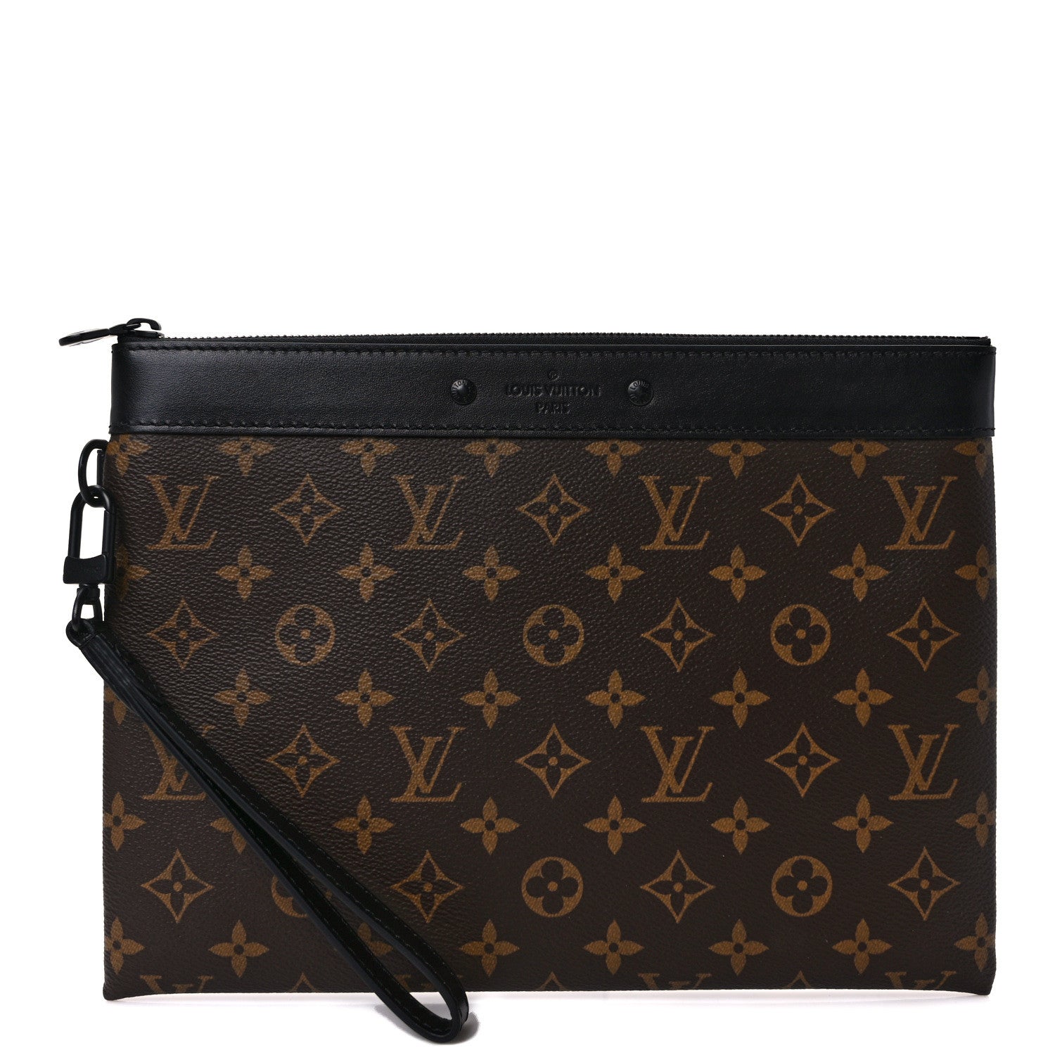 Louis Vuitton Monogram Macassar Pochette To-Go Black 1 of 6