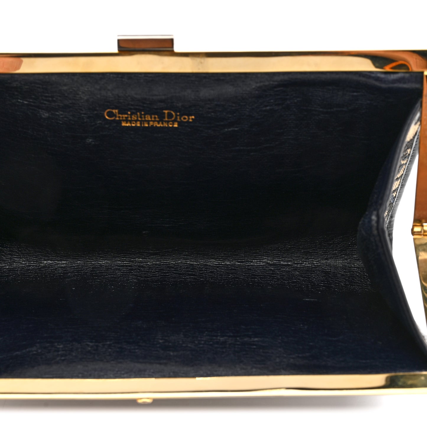 Monogram Clutch Navy Blue