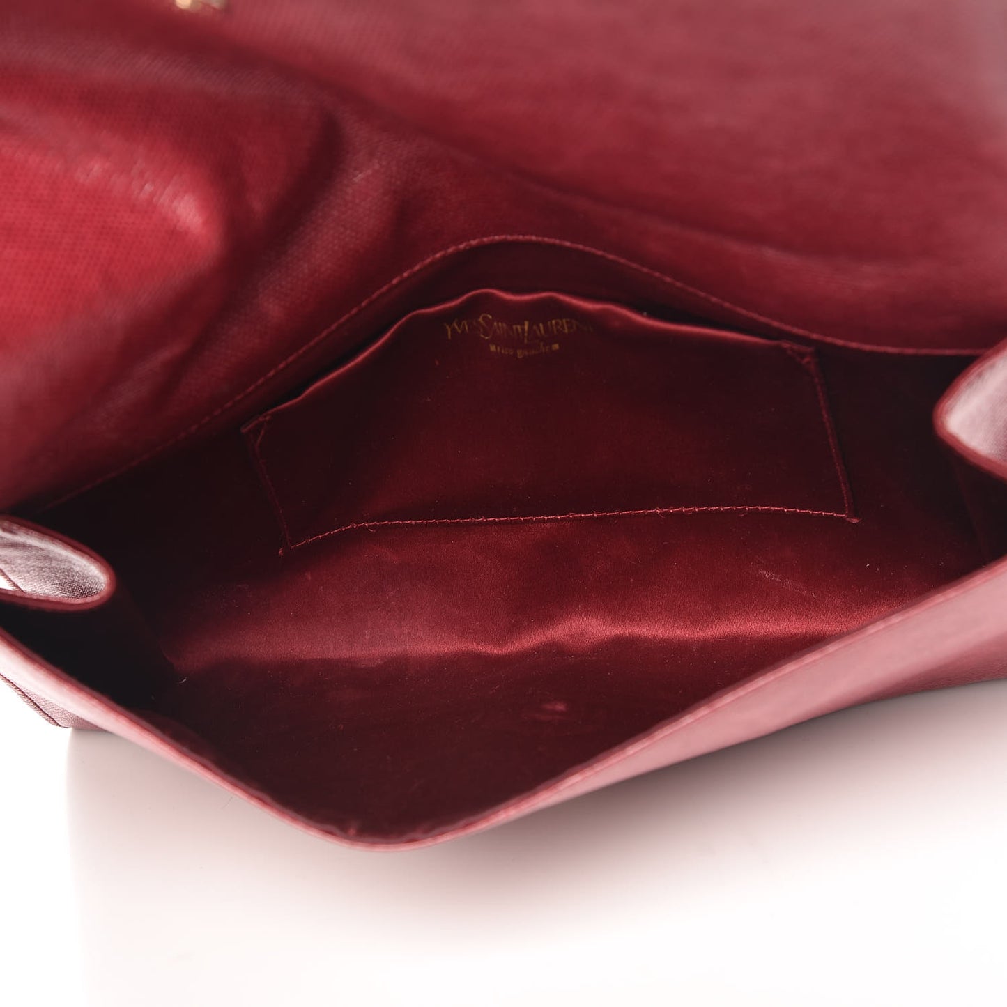 Coated Linen Large Belle De Jour Clutch Palissandre