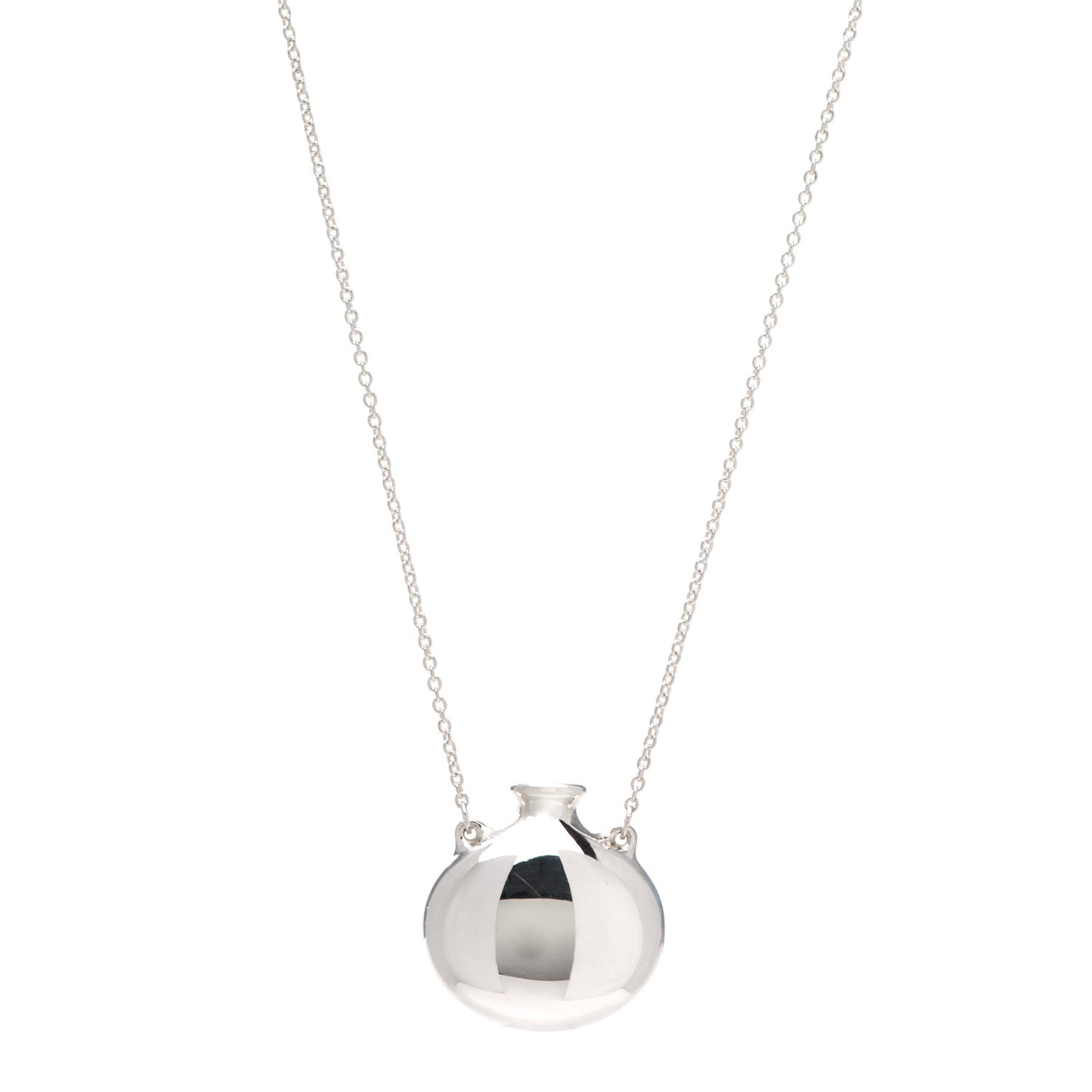Sterling Silver Elsa Peretti Bottle Pendant Necklace