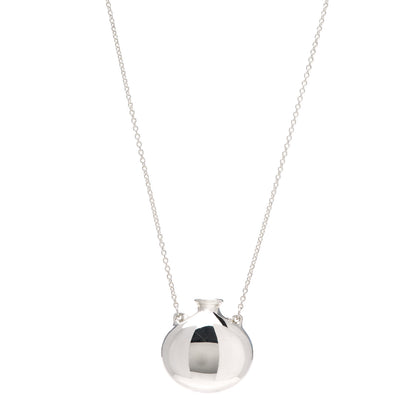 Tiffany Sterling Silver Elsa Peretti Bottle Pendant Necklace 1 of 8