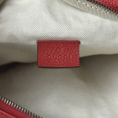 Gucci Grained Calfskin Logo Belt Bag Hibiscus Red 6 of 7