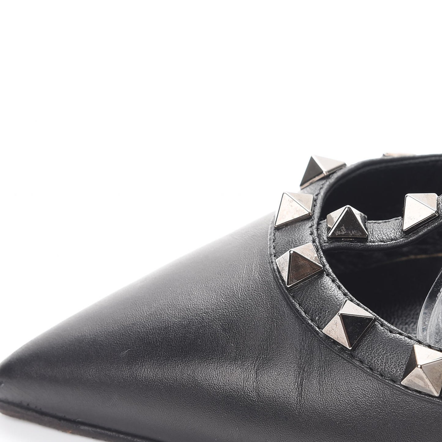 Nappa Rockstud Ankle Strap Pumps 38 Black