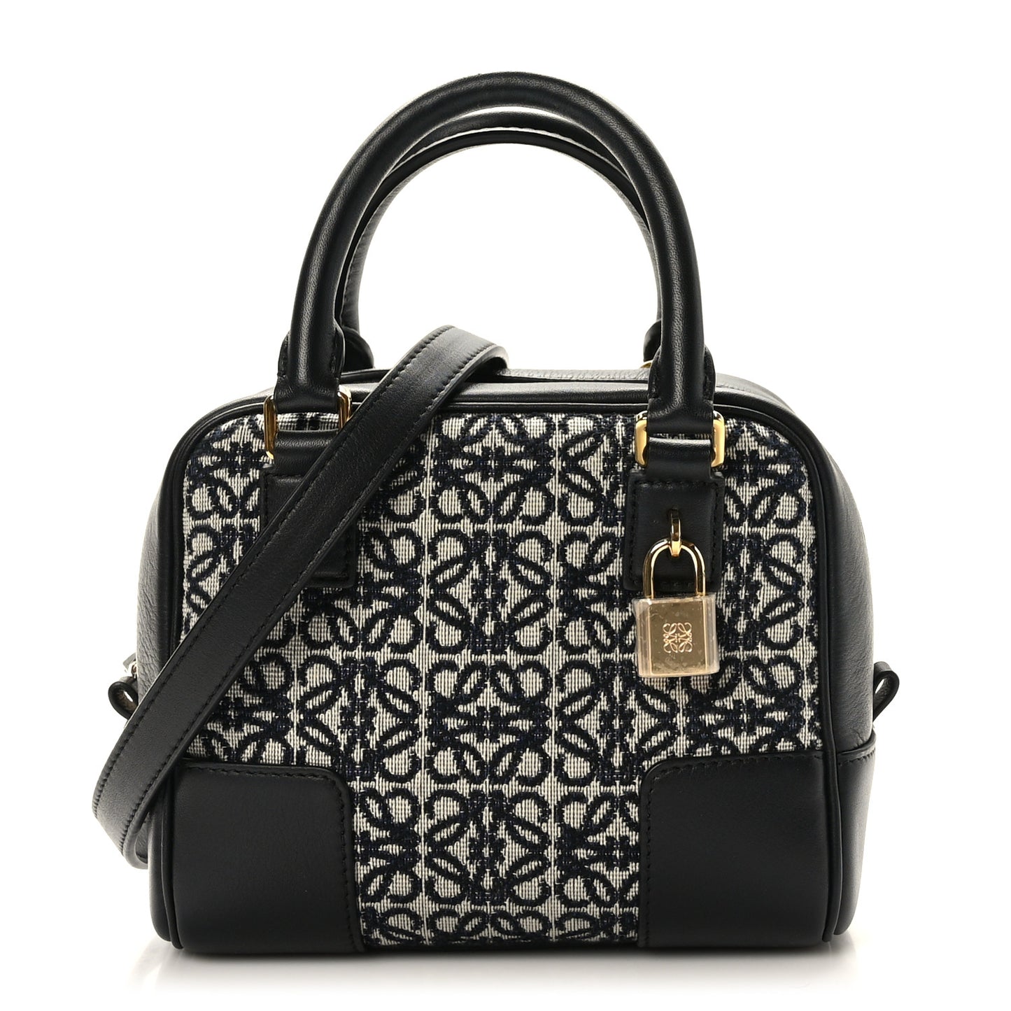Jacquard Anagram Calfskin Amazona 16 Black