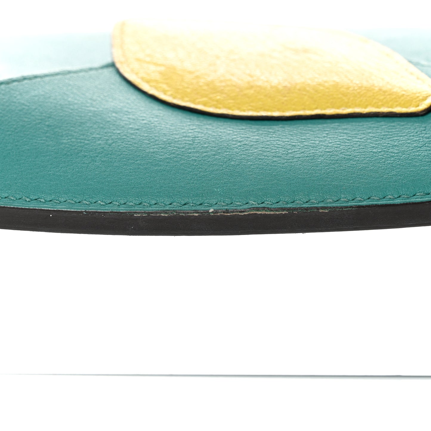 Swift Chevre Mysore Hermail Tutti Frutti Lemon Wallet Bleu Paon Lime Canopee