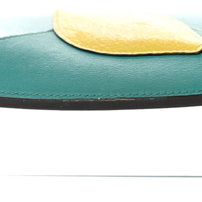Hermes Swift Chevre Mysore Hermail Tutti Frutti Lemon Wallet Bleu Paon Lime Canopee 10 of 14