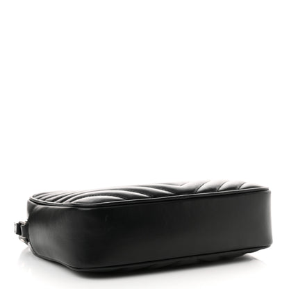 Saint Laurent Calfskin Matelasse Monogram Lou Camera Bag Black 4 of 16