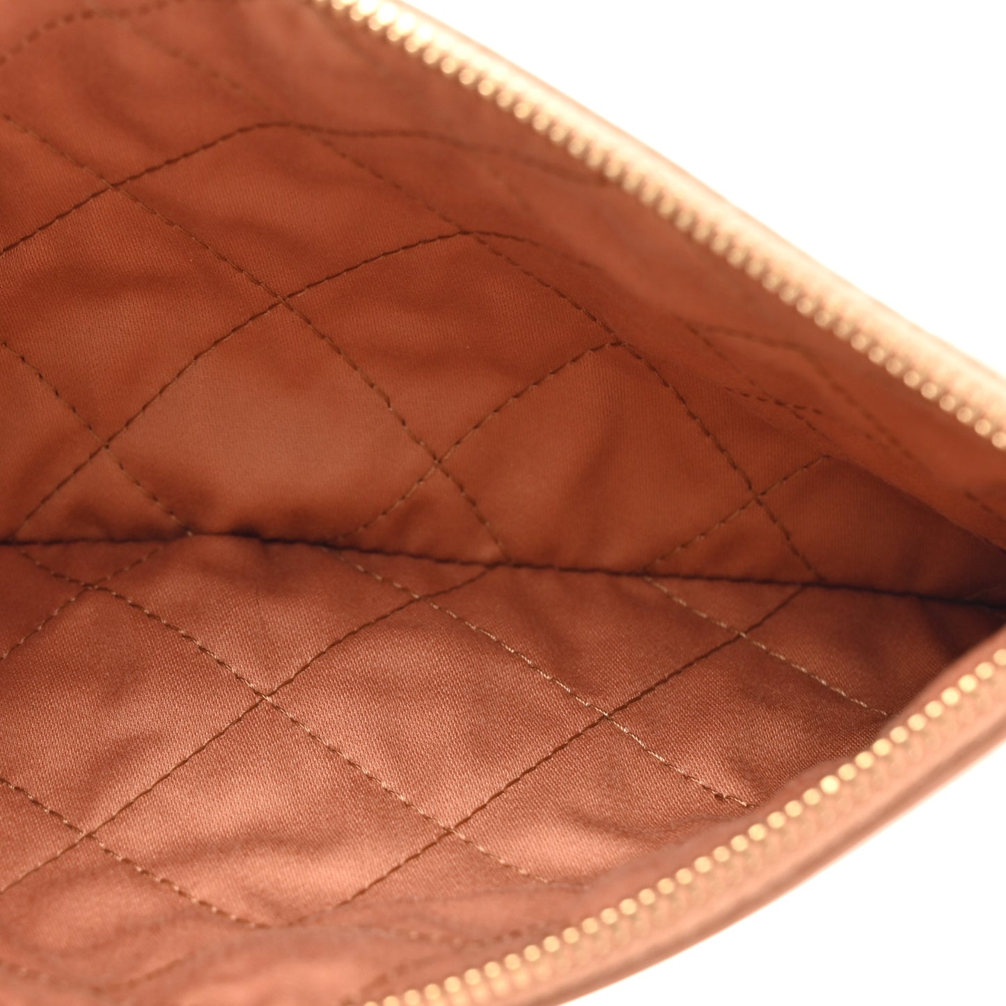 Shiny Calfskin Quilted Chanel 22 Brown